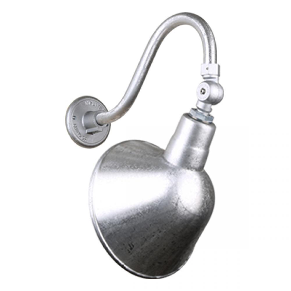 12&#34; Gooseneck Light Angle Shade, QSNB-42 Arm, Swivel Knuckle Accessory