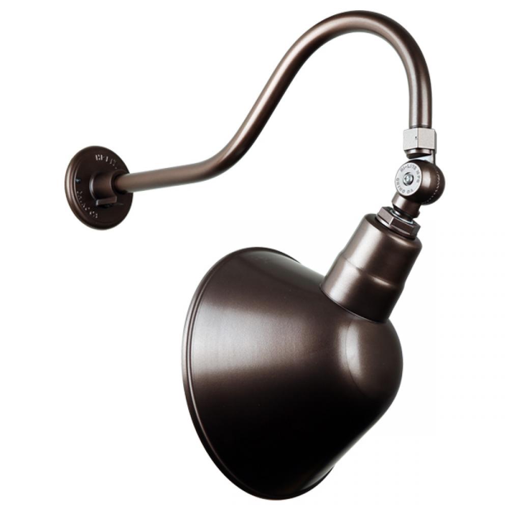 10&#34; Gooseneck Light Angle Shade, QSNHL-A Arm, Swivel Knuckle Accessory