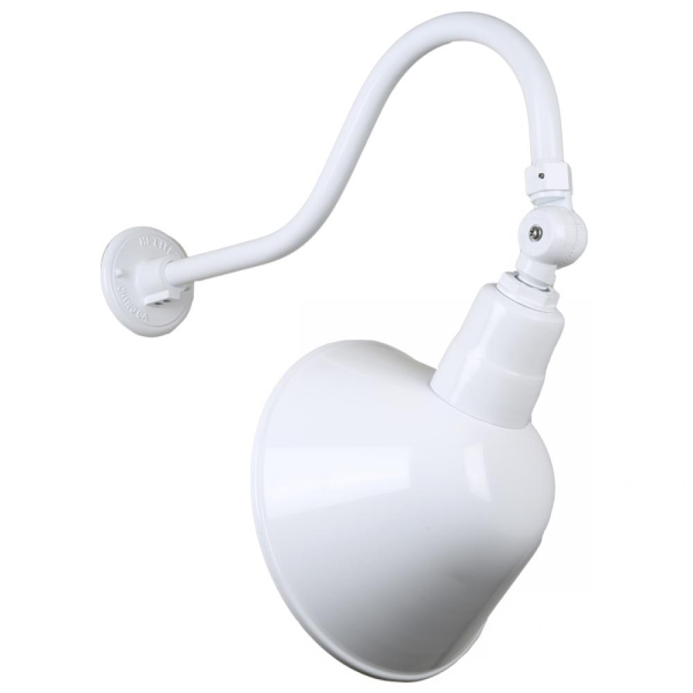 10&#34; Gooseneck Light Angle Shade, QSNHL-A Arm, Swivel Knuckle Accessory