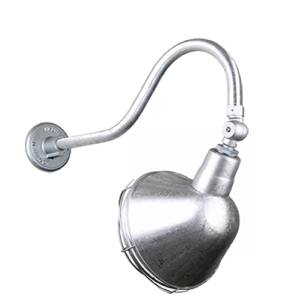 12&#34; Gooseneck Light Angle Shade, QSNHL-A Arm, Swivel Knuckle & Wire Guard Accessories