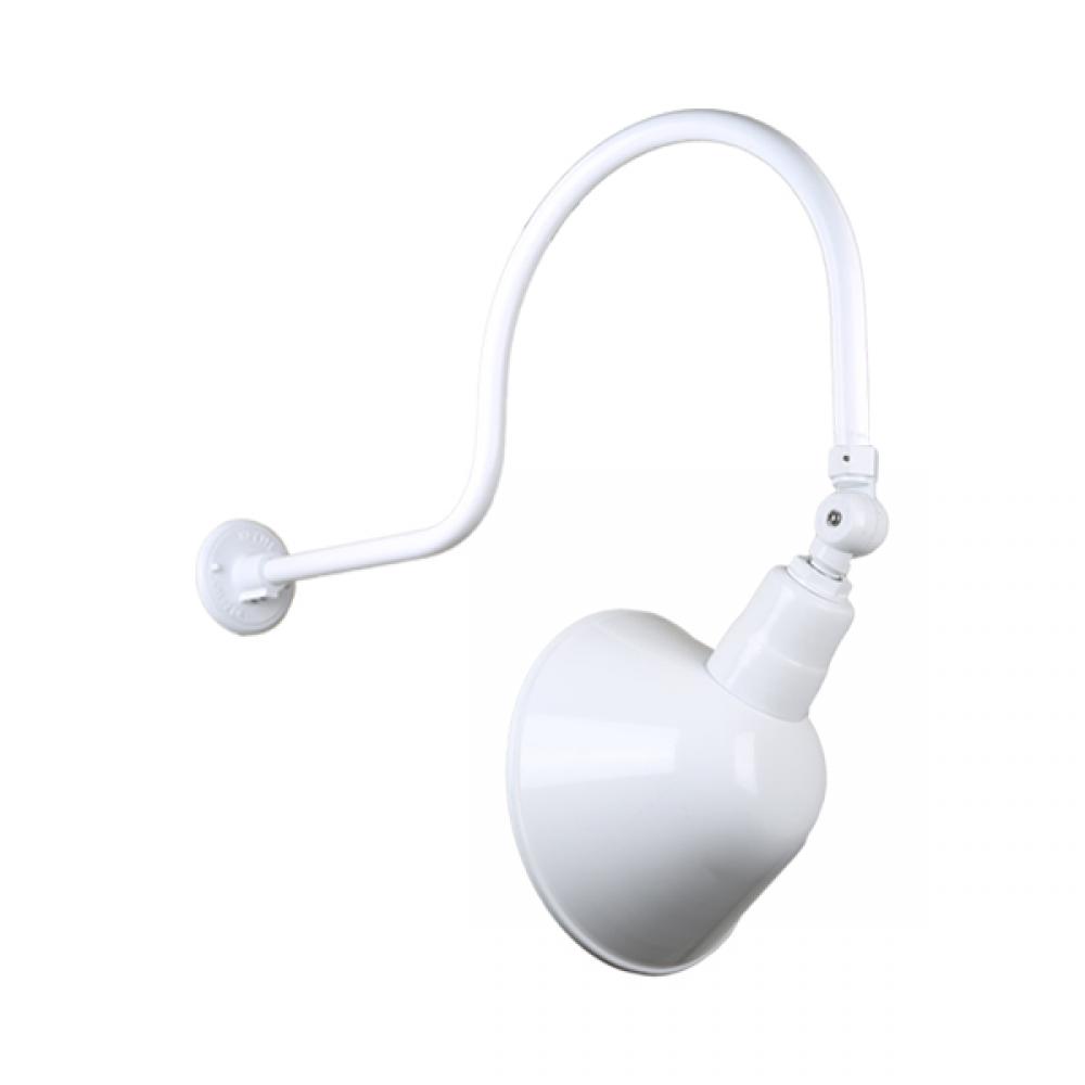 12&#34; Gooseneck Light Angle Shade, QSNHL-C Arm, Swivel Knuckle Accessory