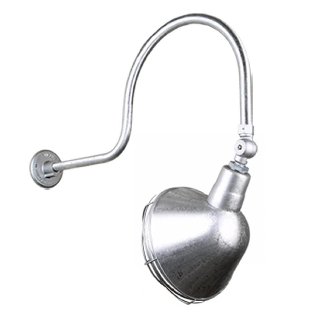 12&#34; Gooseneck Light Angle Shade, QSNHL-C Arm, Swivel Knuckle & Wire Guard Accessories