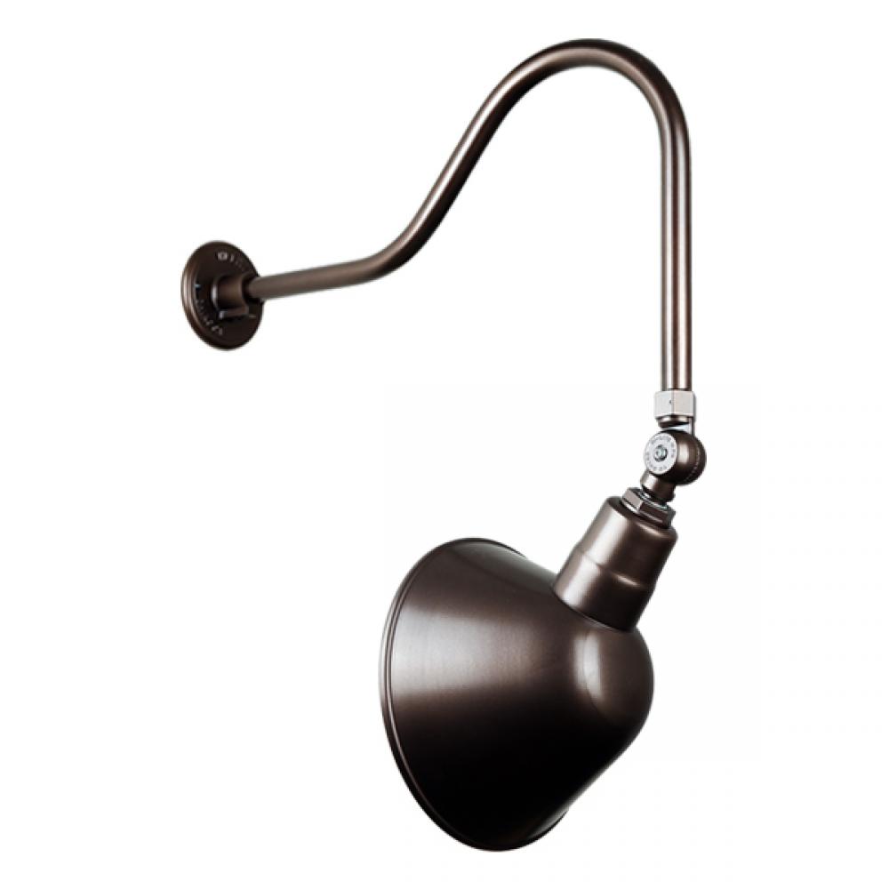10&#34; Gooseneck Light Angle Shade, QSNHL-H Arm, Swivel Knuckle Accessory