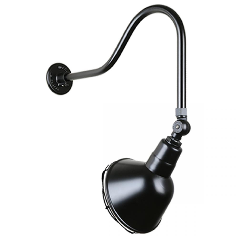 10&#34; Gooseneck Light Angle Shade, QSNHL-H Arm, Swivel Knuckle & Wire Guard Accessories