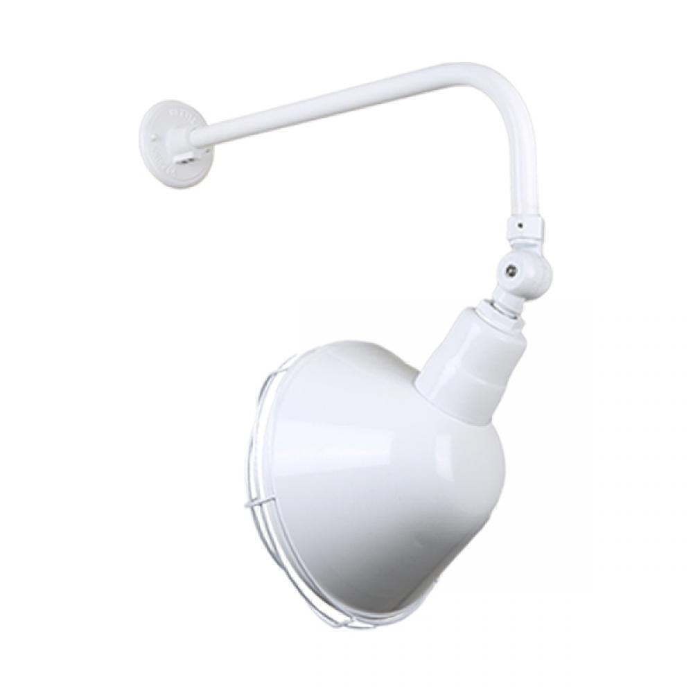 12&#34; Gooseneck Light Angle Shade, QSNB-13 Arm, Swivel Knuckle & Wire Guard Accessories