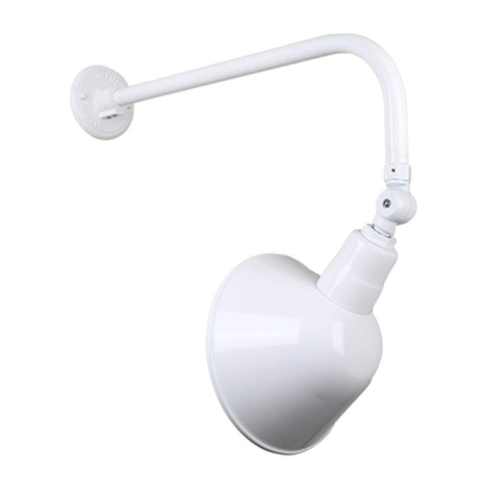 10&#34; Gooseneck Light Angle Shade, QSNB-13 Arm, Swivel Knuckle Accessory