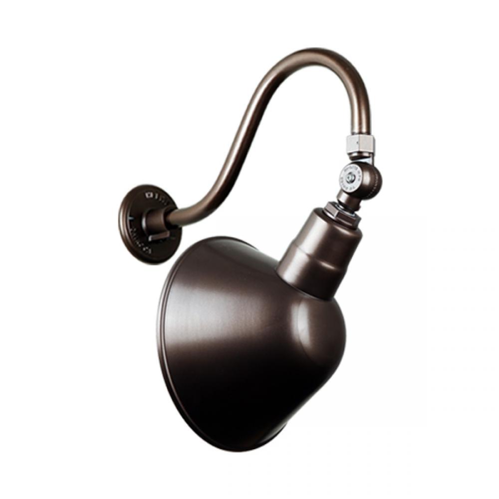 10&#34; Gooseneck Light Angle Shade, QSNB-42 Arm, Swivel Knuckle Accessory