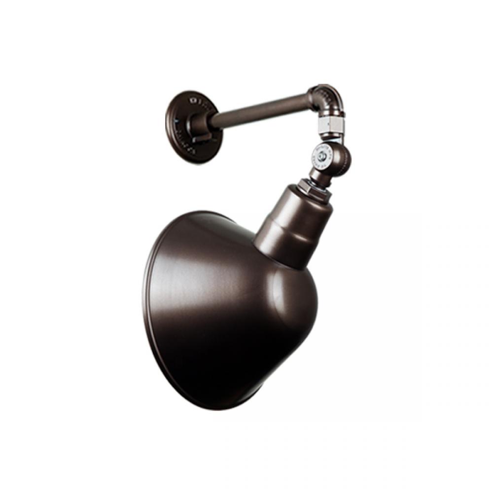 12&#34; Gooseneck Light Angle Shade, QSNB-44 Arm, Swivel Knuckle Accessory