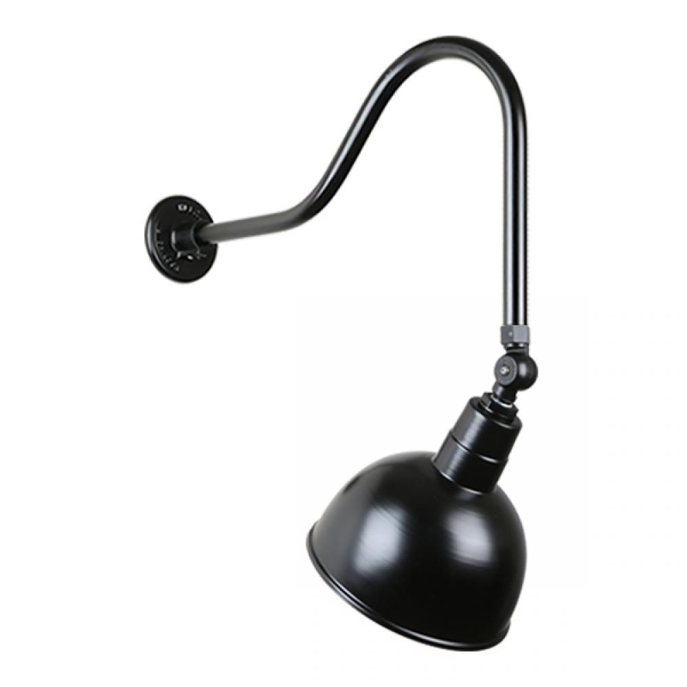12&#34; Gooseneck Light Deep Bowl Shade, QSNHL-H Arm, Swivel Knuckle Accessory