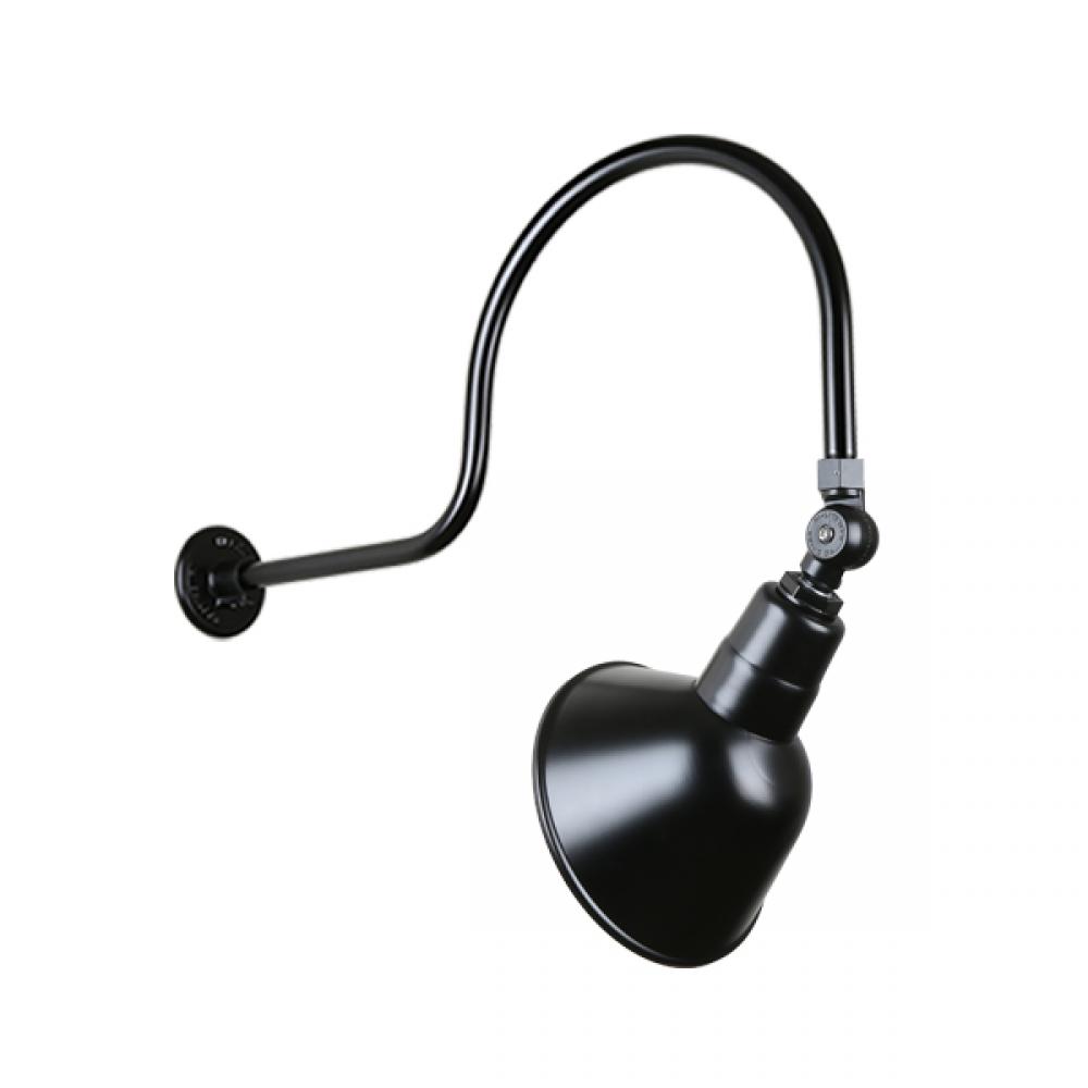 12&#34; Gooseneck Light Angle Shade, QSNHL-C Arm, Swivel Knuckle Accessory