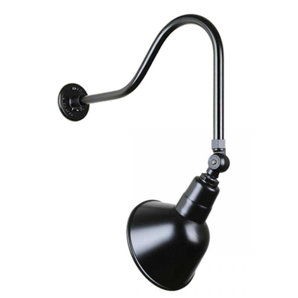 10&#34; Gooseneck Light Angle Shade, QSNHL-H Arm, Swivel Knuckle Accessory