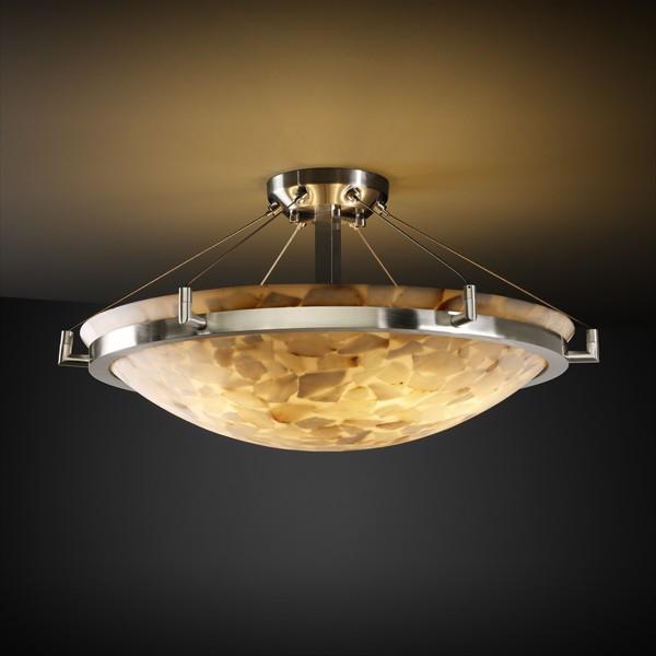 24&#34; Round Semi-Flush Bowl w/ Ring