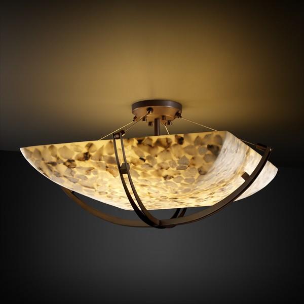 18&#34; Semi-Flush Bowl w/ Crossbar