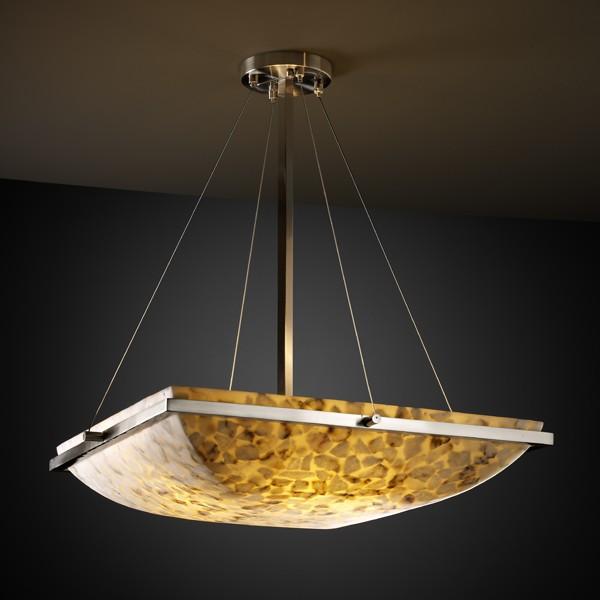 18&#34; Square Pendant Bowl w/ Ring