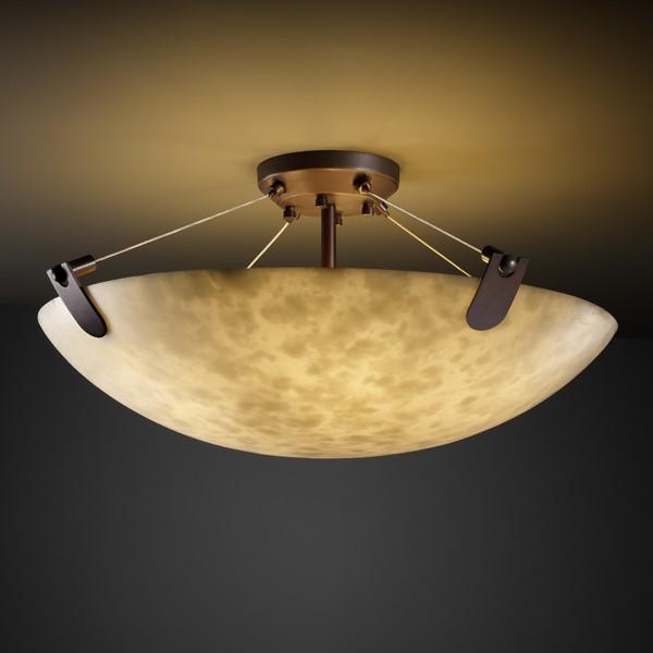24&#34; Semi-Flush Bowl w/ U-Clips