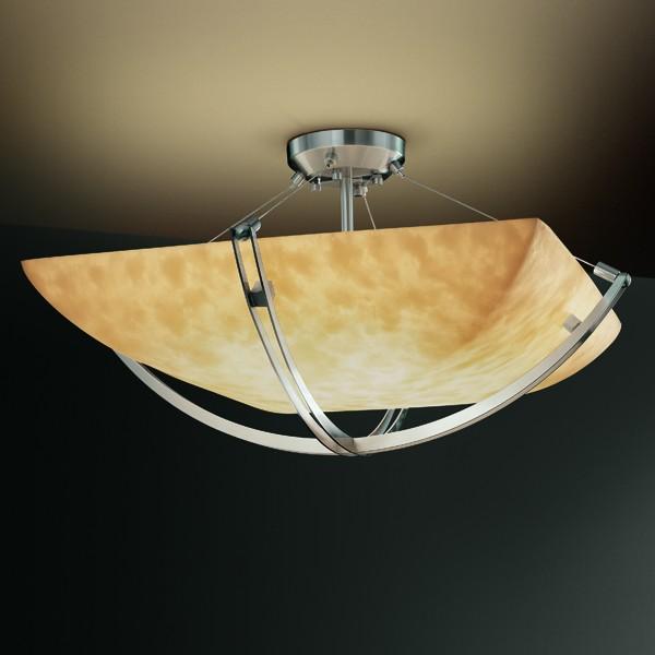 18&#34; Semi-Flush Bowl w/ Crossbar