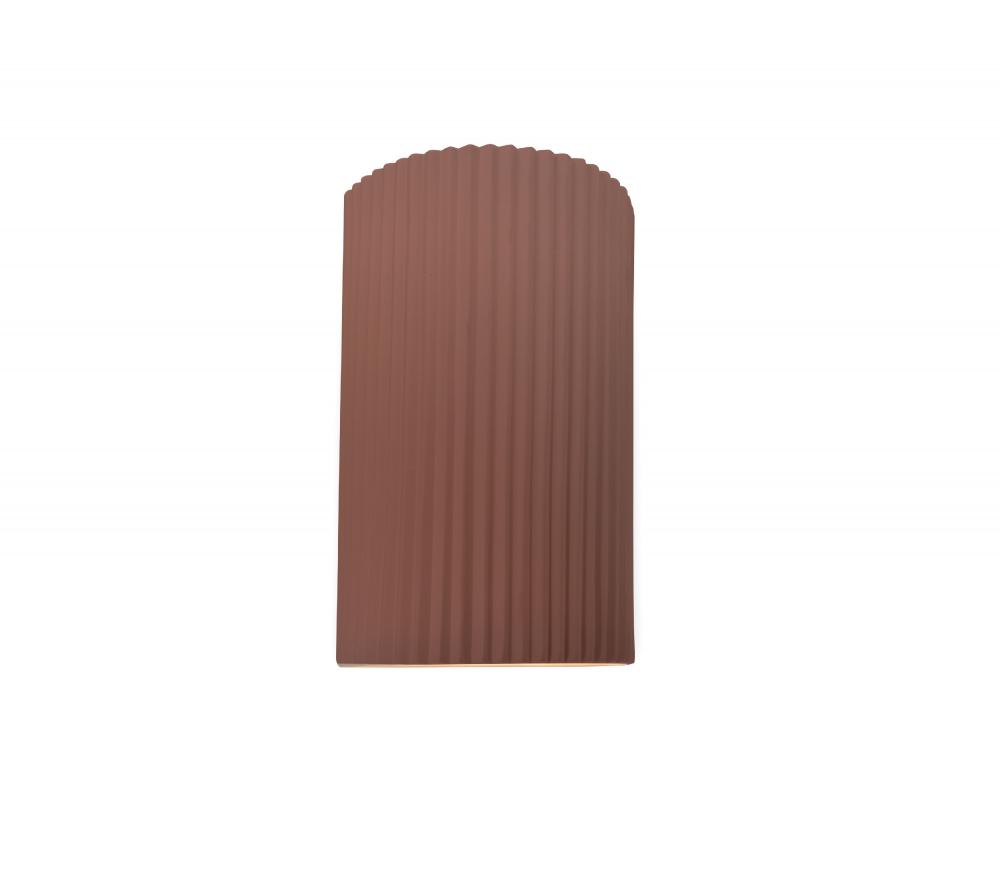 Small ADA Pleated Cylinder Wall Sconce