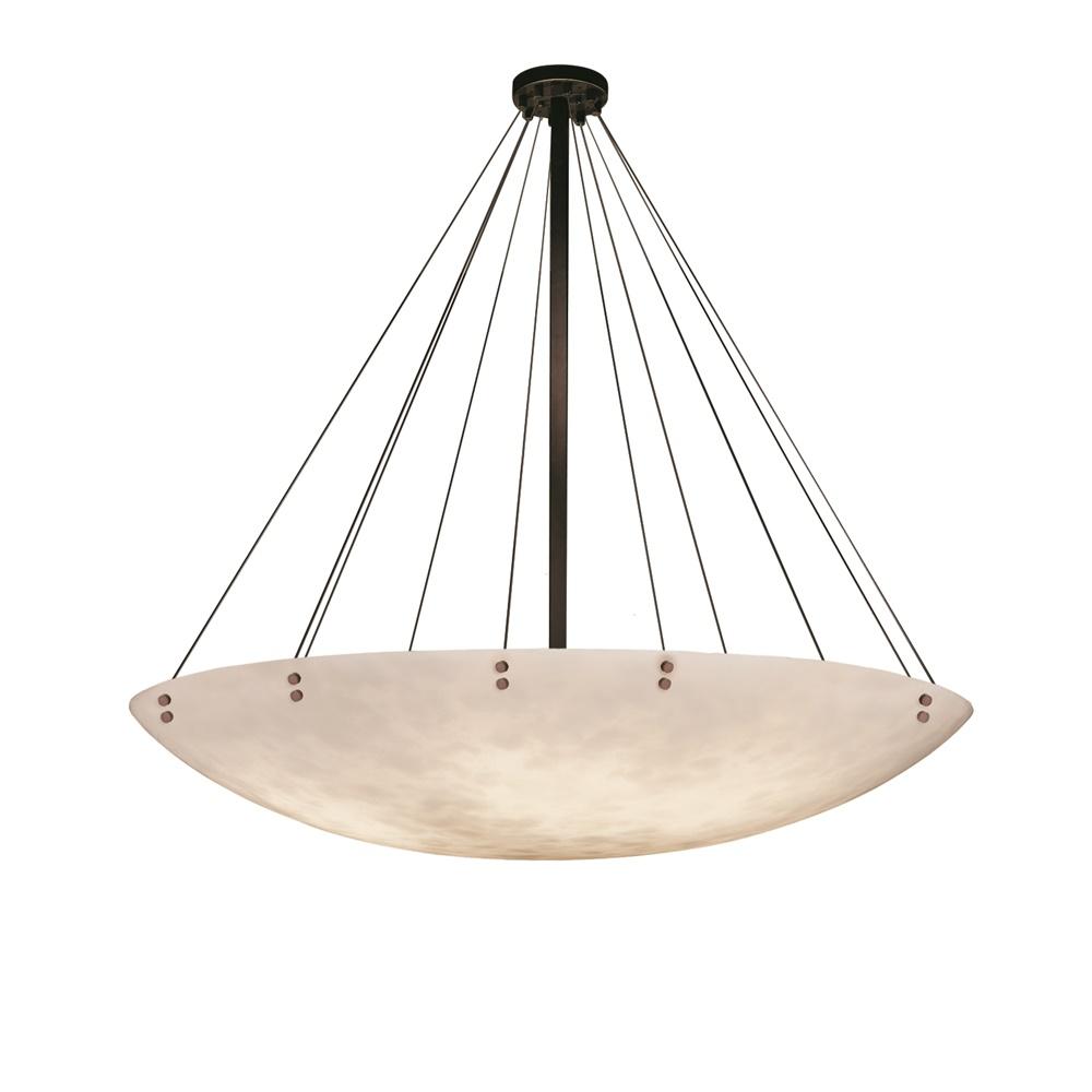 72&#34; Round Pendant Bowl w/ Finials