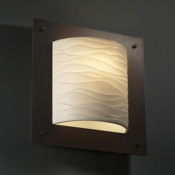 Framed Square 4-Sided Wall Sconce (ADA)