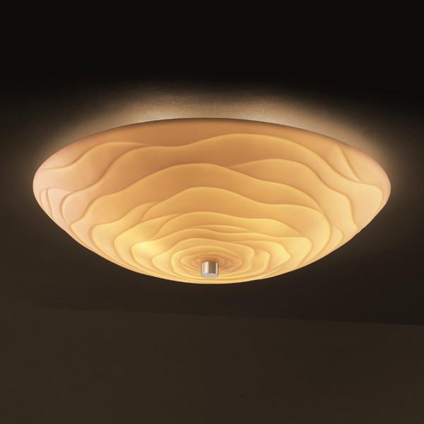 24&#34; Semi-Flush Bowl w/ Fluorescent Lamping