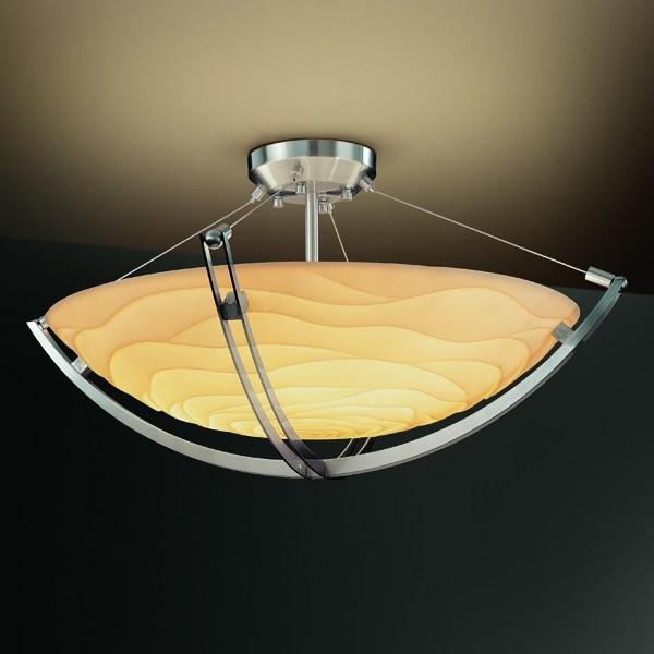 18&#34; Semi-Flush Bowl w/ Crossbar