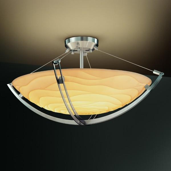 36&#34; Semi-Flush Bowl w/ Crossbar