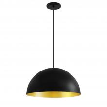 Justice Design Group NSH-9841-CBGD - Elias 18" 3-Light Dome Pendant