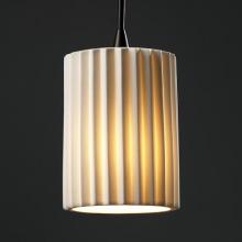 Justice Design Group POR-8815-10-PLET-MBLK-RIGID - Mini 1-Light Pendant