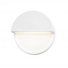 Justice Design Group CER-5610W-WTWT - ADA Dome Outdoor LED Wall Sconce (Closed Top)