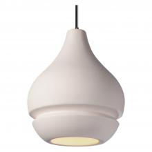 Justice Design Group CER-6400-BIS-DBRZ-BKCD-LED1-700 - Arabesque 1-Light LED Pendant