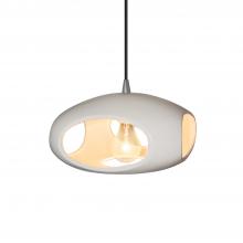 Justice Design Group CER-6440-BIS-NCKL-BKCD - Punch 1-Light Pendant