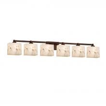 Justice Design Group FAL-8436-55-DBRZ - Regency 6-Light Bath Bar