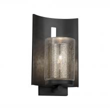 Justice Design Group FSN-7591W-10-MROR-MBLK - Embark 1-Light Outdoor Wall Sconce