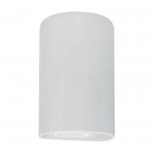 Justice Design Group CER-0945W-WHT - Small Cylinder - Open Top & Bottom (Outdoor)