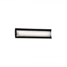 Justice Design Group FSN-8631-WEVE-MBLK - Lineate 22" Linear LED Wall/Bath