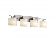 Justice Design Group FSN-8704-30-OPAL-NCKL - Aero 4-Light Bath Bar