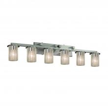 Justice Design Group FSN-8786-10-SEED-NCKL-LED6-4200 - Dakota 6-Light LED Bath Bar