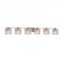 Justice Design Group FSN-8446-30-SEED-NCKL - Era 6-Light Bath Bar