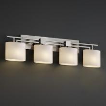 Justice Design Group FSN-8704-40-OPAL-NCKL - Aero 4-Light Bath Bar