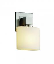 Justice Design Group FSN-8707-30-RBON-MBLK - Aero ADA 1-Light Wall Sconce (No Arms)