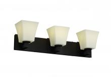 Justice Design Group FSN-8923-15-RBON-DBRZ - Modular 3-Light Bath Bar