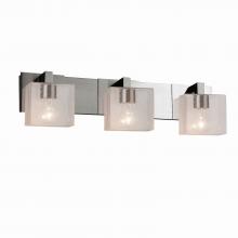 Justice Design Group FSN-8923-55-SEED-NCKL - Modular 3-Light Bath Bar