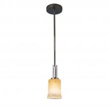 Justice Design Group GLA-8445-16-GLDC-CROM - Era 1-Light Mini-Pendant