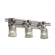 Justice Design Group GLA-8503-26-WHTW-NCKL - Argyle 3-Light Bath Bar