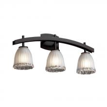 Justice Design Group GLA-8593-20-LACE-DBRZ - Archway 3-Light Bath Bar