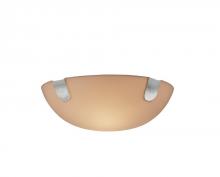 Justice Design Group PNA-9610-35-SMTH-MBLK-LED-2000 - 14" Semi-Flush Bowl w/ U-Clips