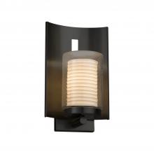 Justice Design Group POR-7591W-10-SAWT-MBLK - Embark 1-Light Outdoor Wall Sconce