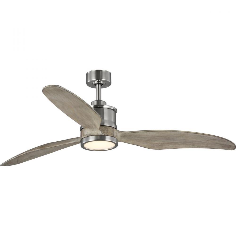 Farris Collection Three-Blade Carved Wood 60&#34; Ceiling Fan