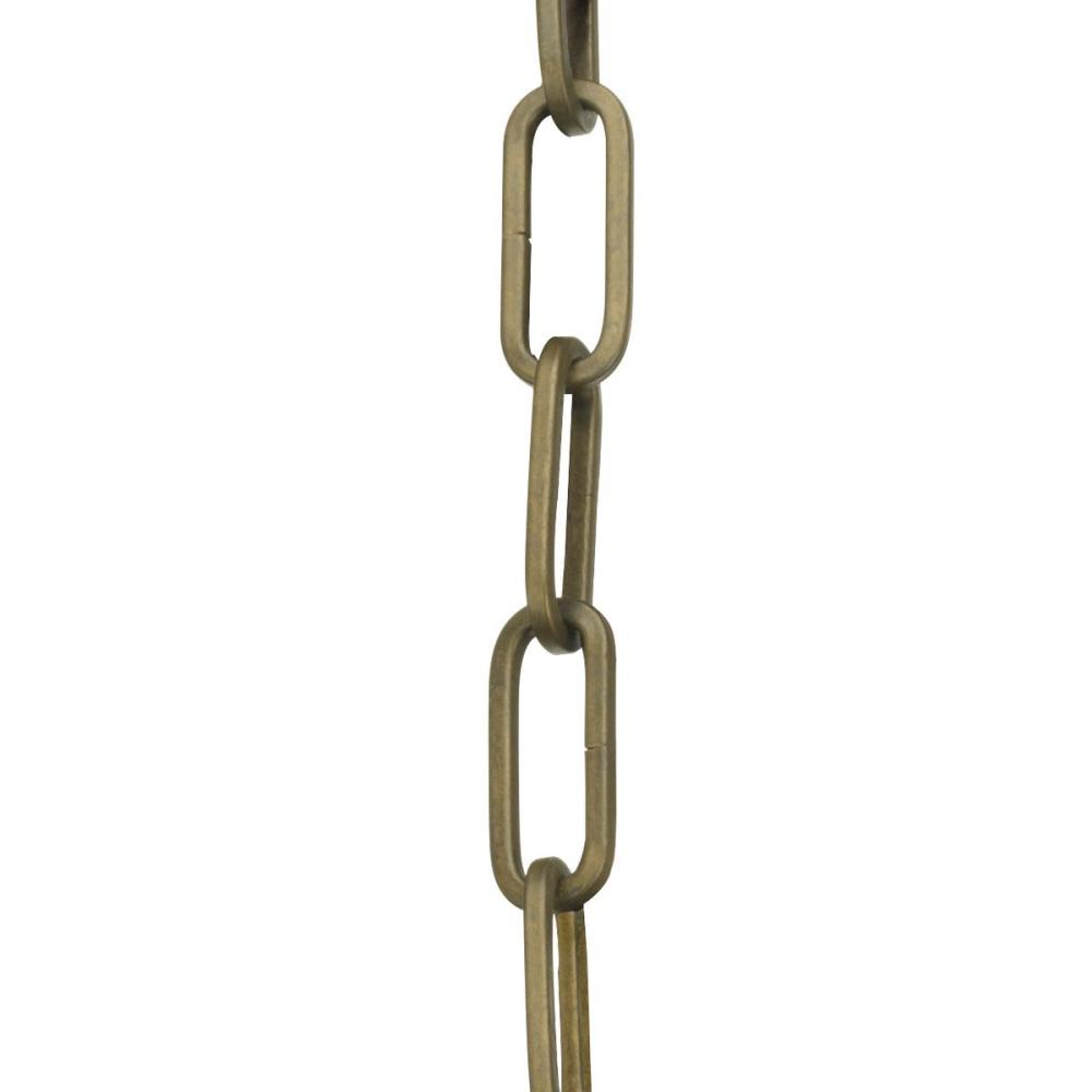 Accessory Chain - 10&#39; of 9 Gauge Chain in Aged Brass