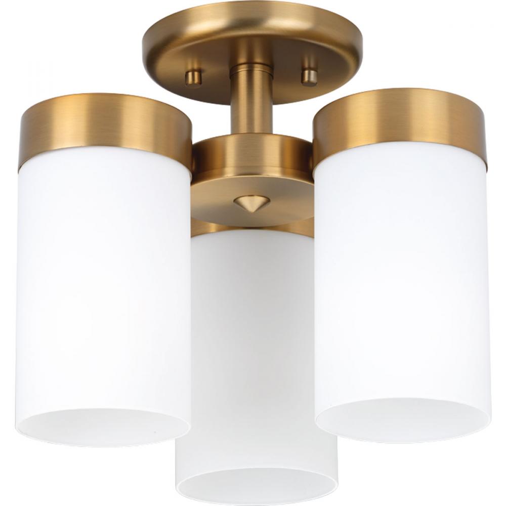 Elevate Collection Three-Light 11-3/4&#34; Flush Mount